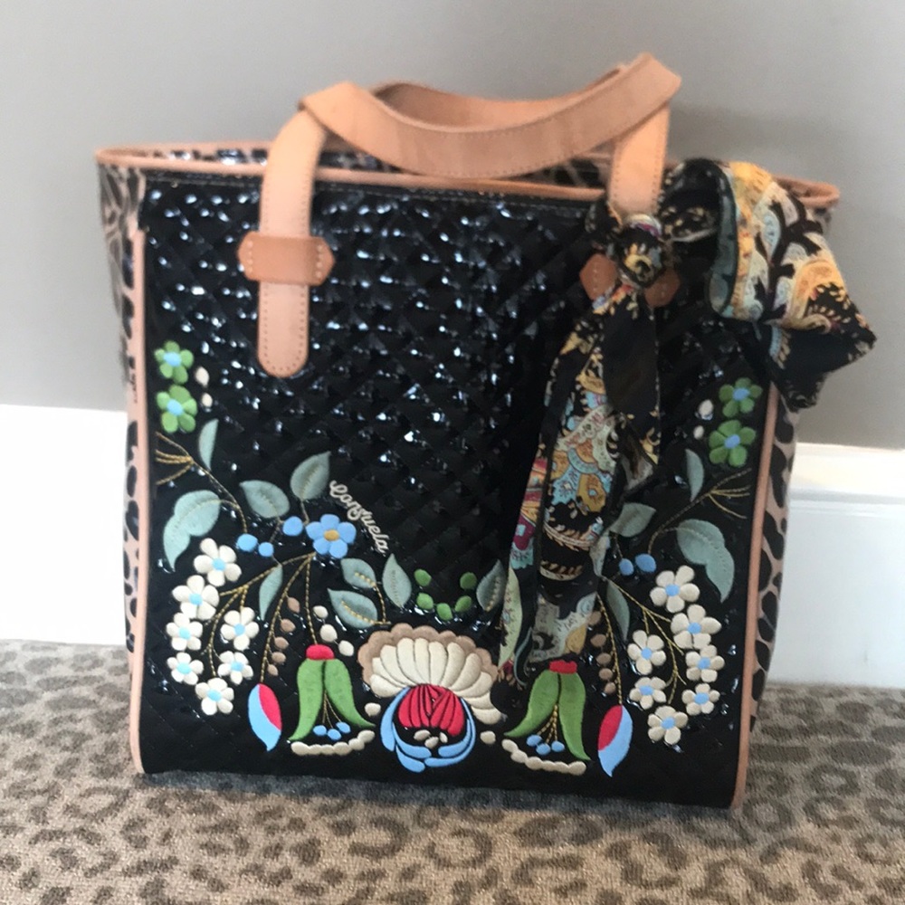 Large embroidery Consuela tote
